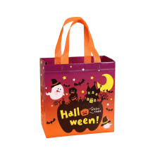 Sacs à bonbons d'Halloween Wadada, petits sacs fourre-tout avec poignées, sacs cadeaux multifonctionnels en non-tissé pour emballer les cadeaux,