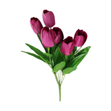Liquidation Halloween XIUH ! Bouquet de fleurs artificielles en soie à 7 têtes, imitation 37 cm, idéal pour mariage, maison et extérieur.