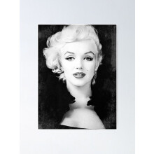 Cadre décoratif Marilyn Monroe - Noir et blanc vintage - D17Fashion