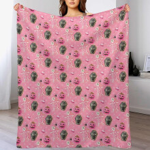 Couverture en flanelle polaire, jeté doux et chaud en peluche avec imprimé Halloween de citrouilles, chauves-souris, chapeau de sorcière et toiles