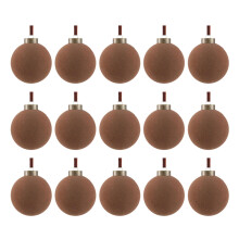 Décorations de sapin de Noël Avtoify, accessoires de décoration de Noël, boules de velours de 8 cm, lot de 15 pièces