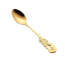 Lmueinov roestvrijstalen bloemvormige lepel voor koffie, thee, spork, bestek en dessertgereedschap tot 35% korting