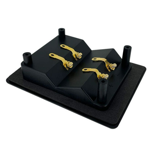 Conector de Terminal Compatível com Plugue Banana Duplo para Entrada e Saída de Subwoofer