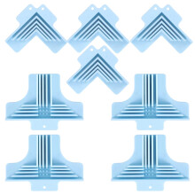 Guide D'Angle Durable 8 Pièces pour Boîte en Aggloméré, Outil de Serrage à Angle Droit pour Épaisseurs de Papier de 1 mm, 1,5 mm, 2 mm et 3 mm B