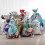 (Blue-44*57cm) 10x Christmas Sacks Reusable Large Xmas Gift Bags Drawstring Wrap Present Bag 2