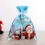 (Blue-24*32cm) 10x Christmas Sacks Reusable Large Xmas Gift Bags Drawstring Wrap Present Bag 5