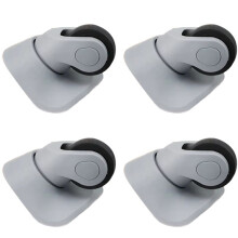 2Pair Replacement Luggage Wheels for Suitcases Silent Luggage Spinner Caster A08 Rubber Wheels Trolley Accessories Grey
