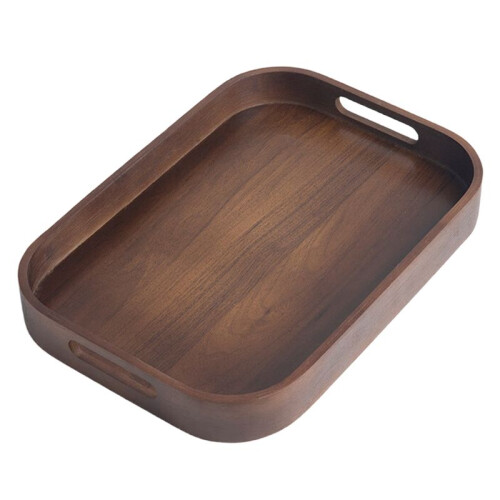 Tea Tray Home Small Tray Tea Cup Tea Tray Tea Set Storage Plate Solid Bamboo Tea Plate S