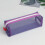 Kafsov transparent nylon mesh pencil case purple 1