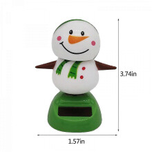 (Snowman) Solar Dancing Snowman Cute Santa Claus Christmas Tree Toy,solar Powered Dancing