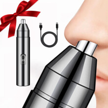 Kehuo oor-, neus- en wenkbrauwtrimmer voor mannen en vrouwen, werkt op batterijen, IPX7-gecertificeerd, gemakkelijk schoon te maken, geschikt voor