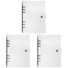 3 juegos de cubiertas para carpetas de hojas sueltas, cierre de cinta para encuadernación, cubierta para carpeta con vista, cubierta para cuaderno