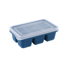 Ustensiles de cuisine XIUH, Moules à glaçons miniatures empilables avec fond en silicone facile à démouler (bleu)