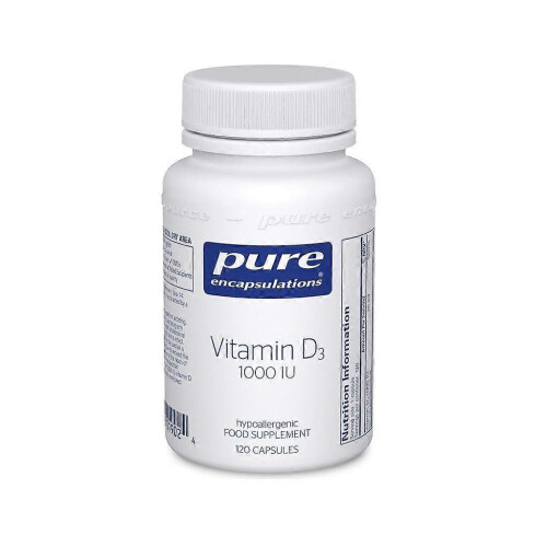 Pure Encapsulations Vitamin D3 1000iu Capsules 120 1