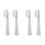 EW0972 Toothbrush Replacement Brush Heads White 4 Pack 1