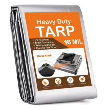Teloni in tela WSYW da 16 mil, 8x10 piedi, resistenti, impermeabili, resistenti ai raggi UV, per tettoie, tende, campeggio, cataste di legna.