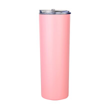 MOMKER Réduction ! Verre et bouteille Life Skinny, gobelet droit en acier inoxydable blanc de 590 ml avec marquage à chaud (1 pièce)