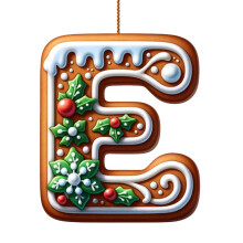 26 décorations de Noël en forme de canne à sucre, pendentif lettre M avec motif de baies, mini décorations suspendues pour fête DIY