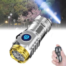 Γερμανικός φακός Three-Eye Monster Mini Flash Super Power, επαναφορτιζόμενος αδιάβροχος LED υψηλών