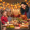 Sinhoon LED pumpkin string lights with maple leaves 40 7