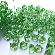 Carraigeacha Oighir Brúite Aicrileach Glas Féir 450pcs