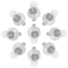 OSALADI100pcs Soilse Balún Supergeal Solas Cóisire Mini LED do Lanntair Solas Coinneal (Bán Te)