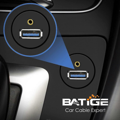 Usb 3.0 & 3.5mm Car Mount Flush Cable 3.5mm + Usb3.0 Aux Extension Dash Panel 1