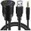 Usb 3.0 & 3.5mm Car Mount Flush Cable 3.5mm + Usb3.0 Aux Extension Dash Panel 1