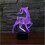 Νυχτερινό φως LINLIN3D, 3D λάμπα LED νυχτερινό φως USB αφής με 7 χρώματα οπτικά φώτα 1