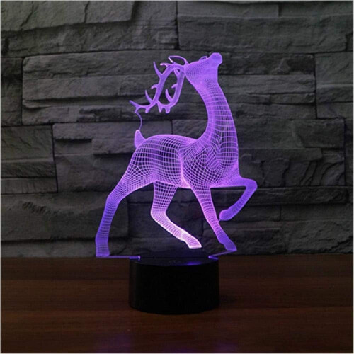 Νυχτερινό φως LINLIN3D, 3D λάμπα LED νυχτερινό φως USB αφής με 7 χρώματα οπτικά φώτα