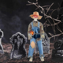 (Yellow With Light) Funny Animated Dueling Banjo Skeletons, Halloween Musical Skeletons