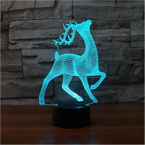 Νυχτερινό φως LINLIN3D, 3D λάμπα LED νυχτερινό φως USB αφής με 7 χρώματα οπτικά φώτα 1