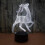 Νυχτερινό φως LINLIN3D, 3D λάμπα LED νυχτερινό φως USB αφής με 7 χρώματα οπτικά φώτα 3