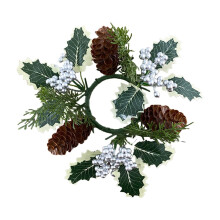 Décorations de Noël : couronne de bougies, disposition de table, guirlande de bougies de Noël