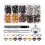 Mizh200pcs 6mm Grommets Kit Μεταλλικά κουμπιά για παπούτσια, ρούχα, χειροτεχνίες 1