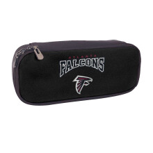 Estojo de lápis de couro com estampa do Falcons Football para meninos e meninas, com grande capacidade, ideal para material escolar, presente fofo,