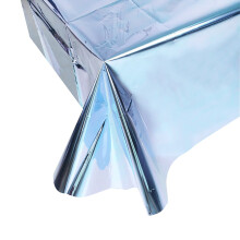 Liquidation XIUH ! Nappe jetable rose brillante en PET pour la maison, idéale pour les fêtes de Noël. Décoration de table avec nappe en feuille