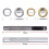 Mizh200pcs 6mm Grommets Kit Μεταλλικά κουμπιά για παπούτσια, ρούχα, χειροτεχνίες 3
