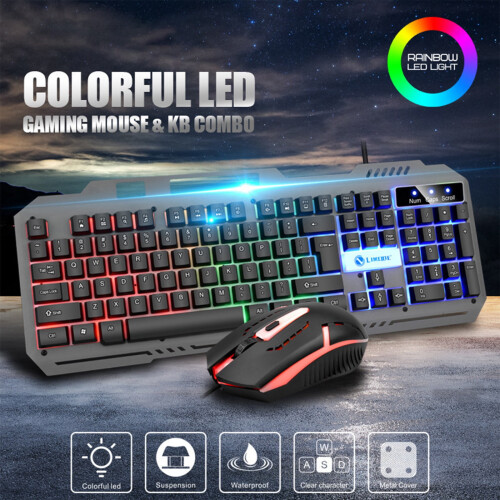 Είδη Πρωτοχρονιάς Jacenvly Εκπτώσεις T25Game Luminous104Key Σετ Ενσύρματου Μεταλλικού