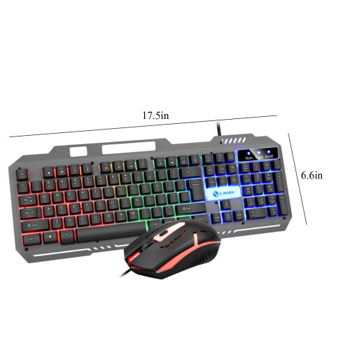 Είδη Πρωτοχρονιάς Jacenvly Εκπτώσεις T25Game Luminous104Key Σετ Ενσύρματου Μεταλλικού 2