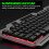 Είδη Πρωτοχρονιάς Jacenvly Εκπτώσεις T25Game Luminous104Key Σετ Ενσύρματου Μεταλλικού 4