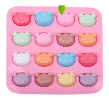Moule à gâteau Uclet en forme de tête de cochon, moule en silicone pour fondant, gâteau, chocolat et biscuits, outils de pâtisserie
