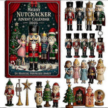 (TheNutcracker) 2025 Christmas Advent Calendars Decoration Acrylic non-3D Full style A
