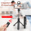 Selfie Stick Tripod with Wireless Remote and LED Light for 1