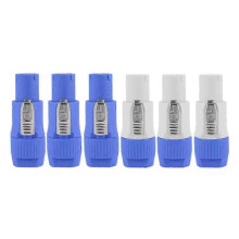 6PCS 3-Pin Speaker Connector 20A Power Plug Connector Input+Output Converters compatible with Stage Light LED S