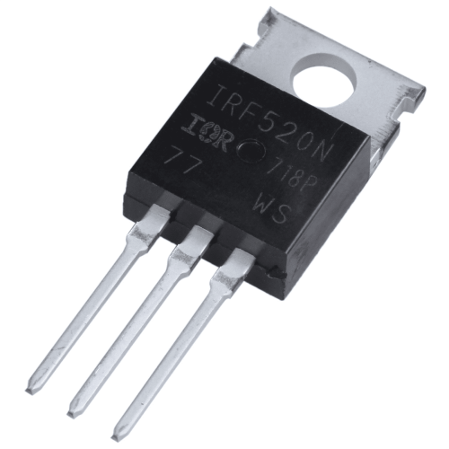 2x100V9.7A N-kanaals Power Pulled IR MOSFET-transistor IRF520 1