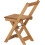 Seconique 2 Pack Folding Dining Chairs with High Back Wax 4