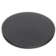Bandeja giratoria Lazy Susan compatible con armarios, mesa redonda giratoria antideslizante para monitores, plantas y televisores, 11,8"