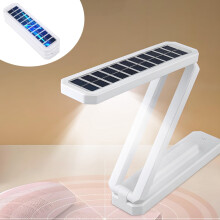Lampe de bureau LED solaire pliable Donemore, lampe de protection oculaire portable pour étudiants, chevet, bureau, voyage, urgence, à brancher
