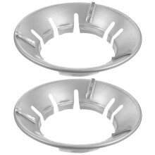 Lot de 2 supports à wok antidérapants en fonte, 8 ouvertures, résistants au vent, pour cuisinière à gaz.